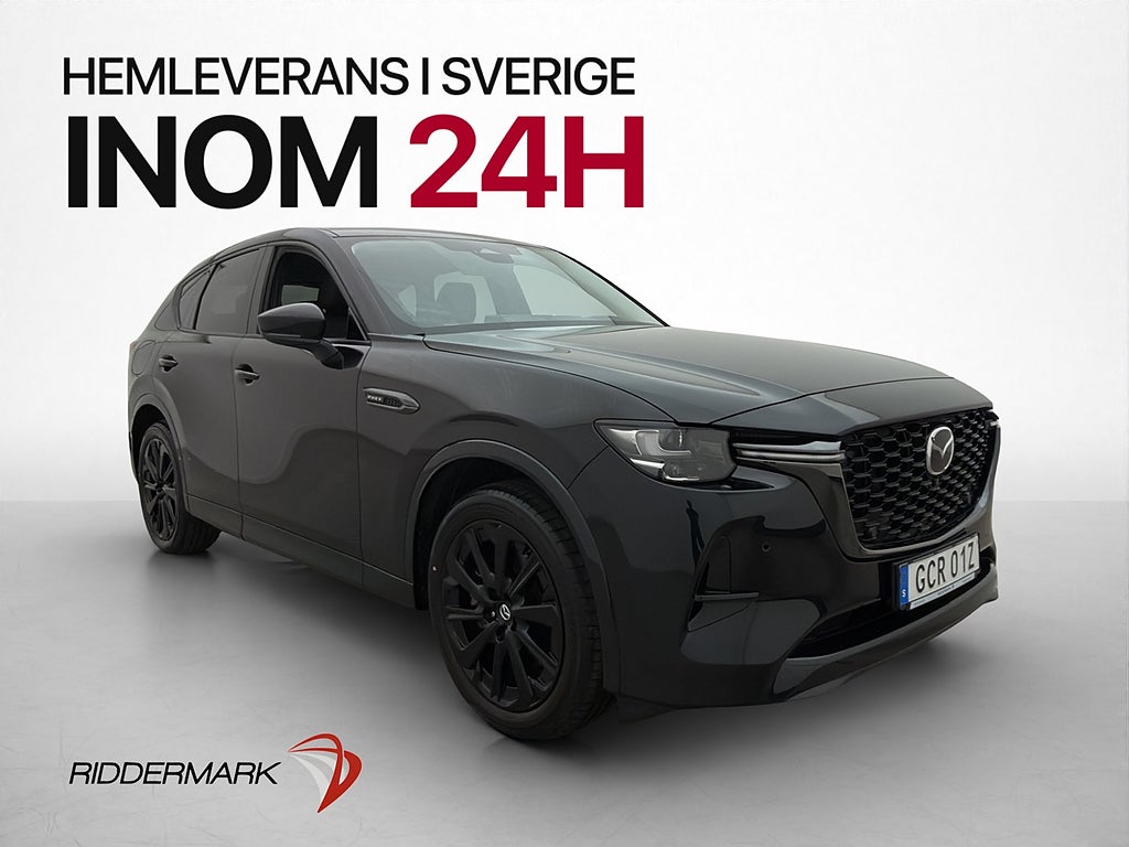 Mazda CX-60 PHEV 327hk Drag HuD Kamera Navi BOSE Döda-vinkel