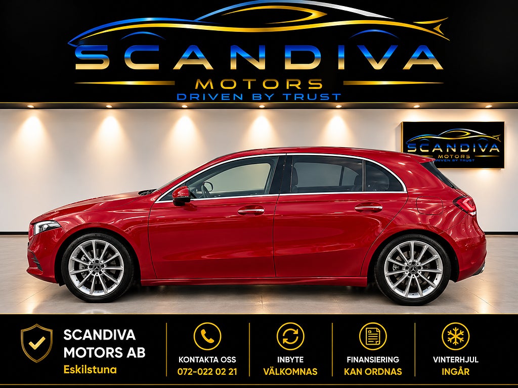 Mercedes-Benz A200 A 200 163hk 7G-DCT/Nyservad/Dragkrok/Progressive/BES