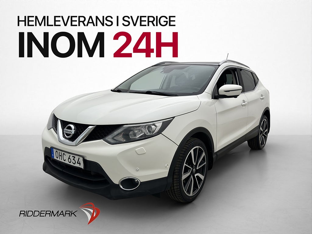 Nissan Qashqai 1.2 DIG-T 115hk Tekna Panorama 360Kamera Navi