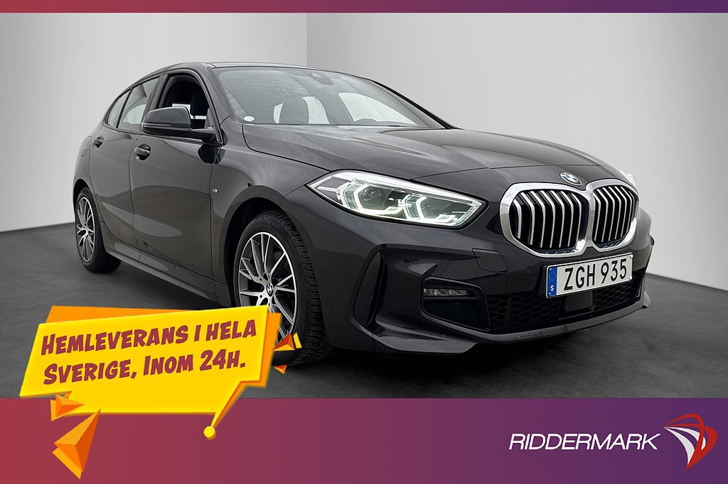 BMW 118 i 136hk M Sport MOMS HiFi Sensorer Svart Innertak