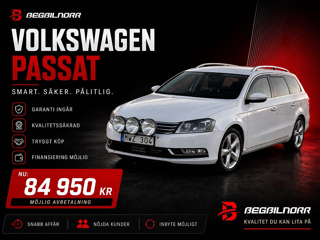 Volkswagen Passat Variant 2.0 TDI DPF BMT 4Motion*Bytt kamrem*Bytt sväng