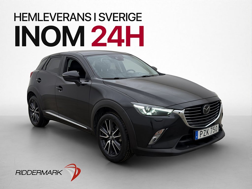 Mazda CX-3 SKYACTIV-G AWD 150hk Optimum HUD Bose M/K-Värm