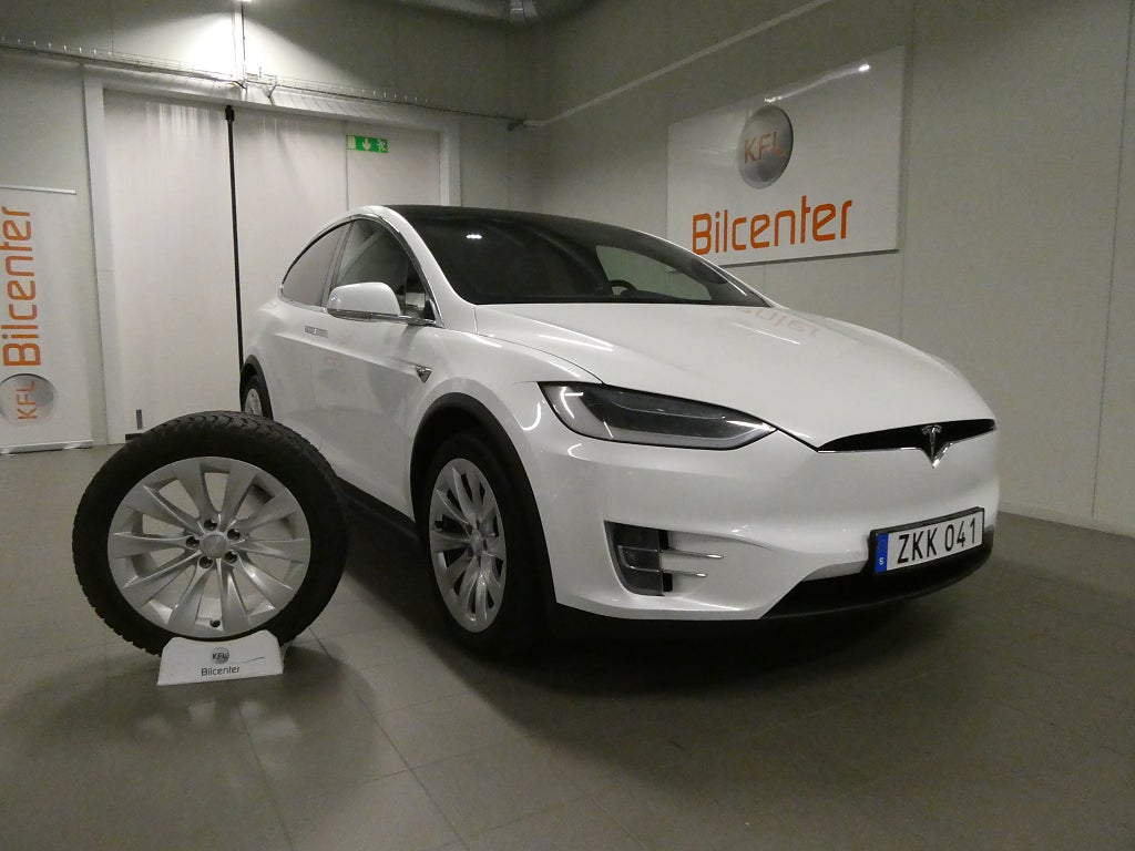 Tesla Model X 100D *KFL 10år 2,99%* 7-sits Navi-Skinn-Dubbdäck