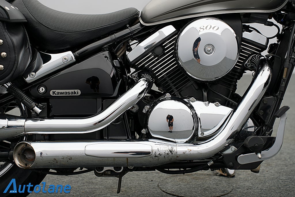 Kawasaki Vulcan 800 *Nyservad Sidoväskor Sissybar