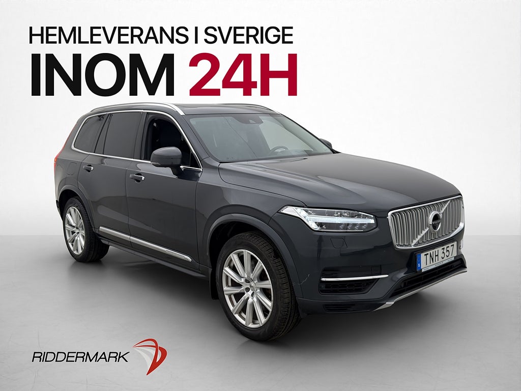 Volvo XC90 T8 AWD Inscription 7-Sits Pano B&W HUD VOC 360°