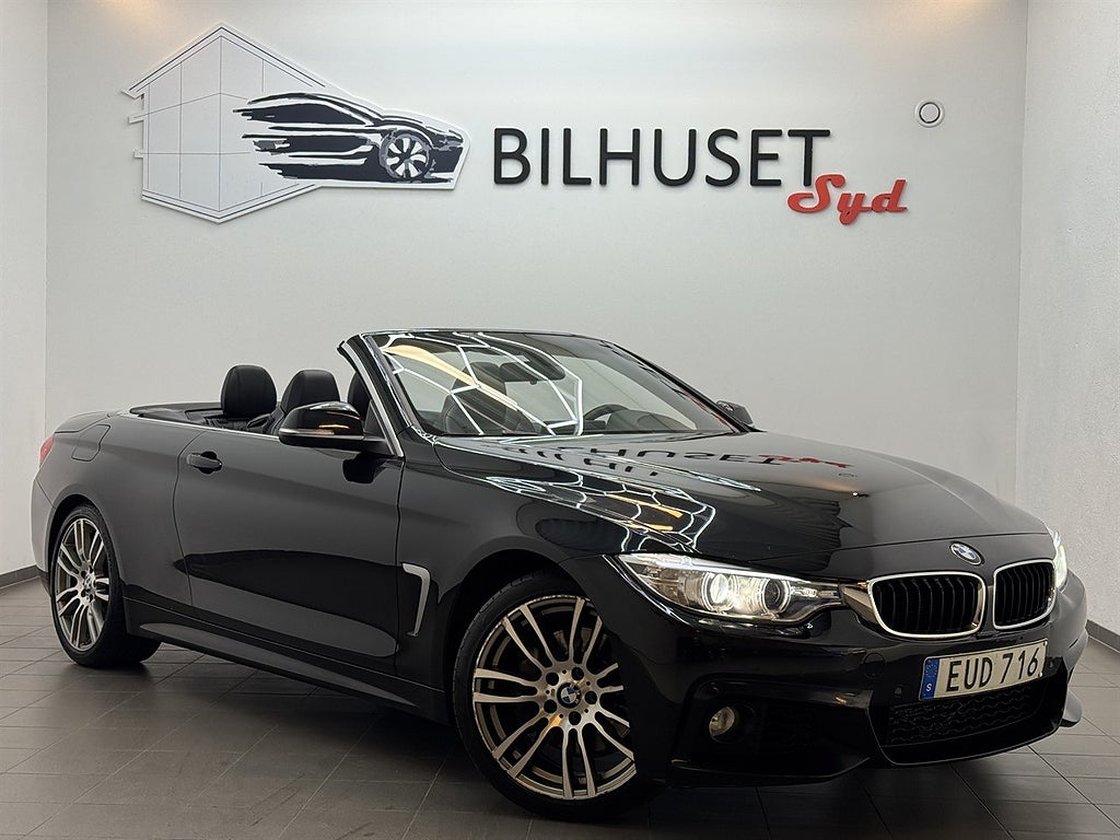 BMW 435 i Cab 306hk M Sport Läder/HarmanK/Navi/Nyservad