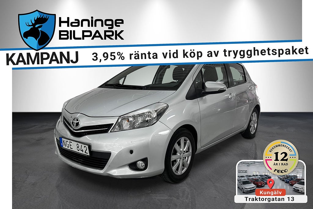 Toyota Yaris 5-dörrar 1.33 / Active / Backkamera / Superdeal 3,95%