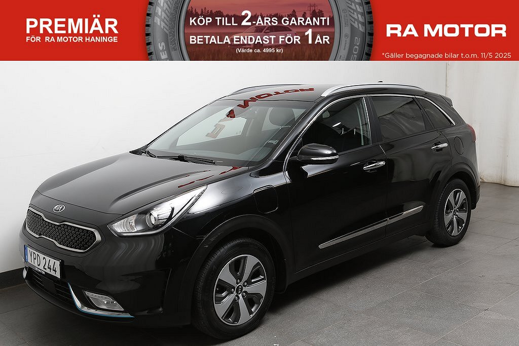 Kia Niro P-HEV 141hk Advance Plus Aut 1ägare Dragkrok 2018