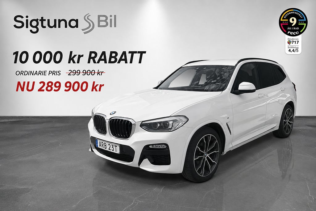 BMW X3 *KAMPANJ* xDrive20i M Sport /Drag/Värmare/1-brukare