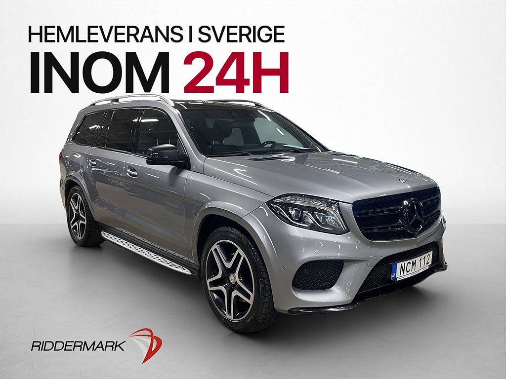 Mercedes-Benz GLS 350 d 4M 7 Sits Pano Drag Skinn 360° Luft