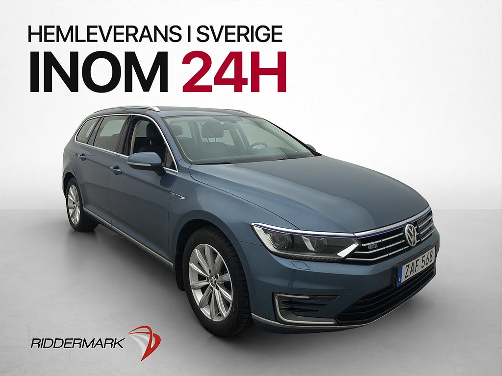 Volkswagen Passat GTE 218hk Värmare P-Sensorer CarPlay Drag