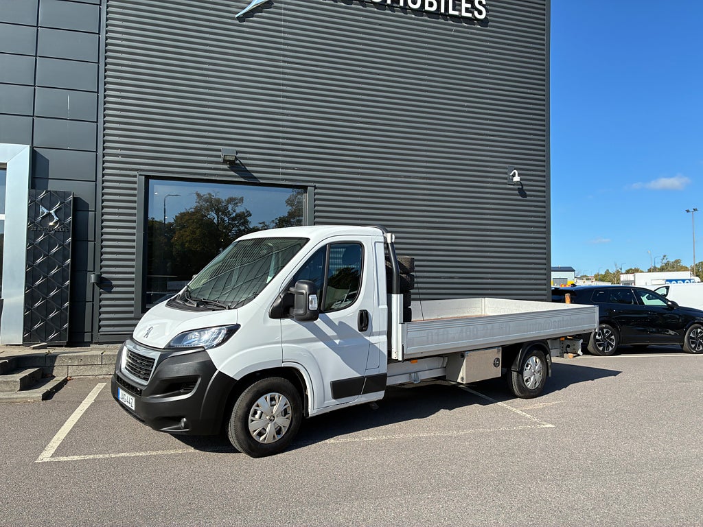 Peugeot Boxer 4000 mm flak 165hk Manuell,  lemstöd, FULLT MOMSAVDRAG