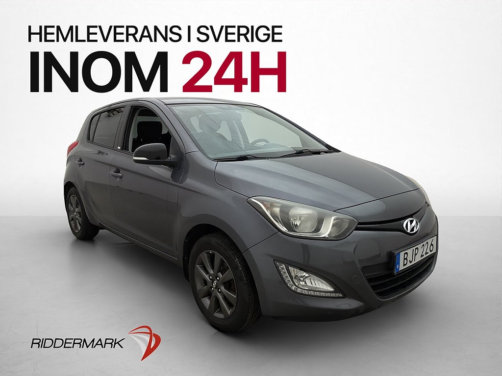 Hyundai i20 1.2 84hk Select Farthållare 0,49l/mil Nyservad