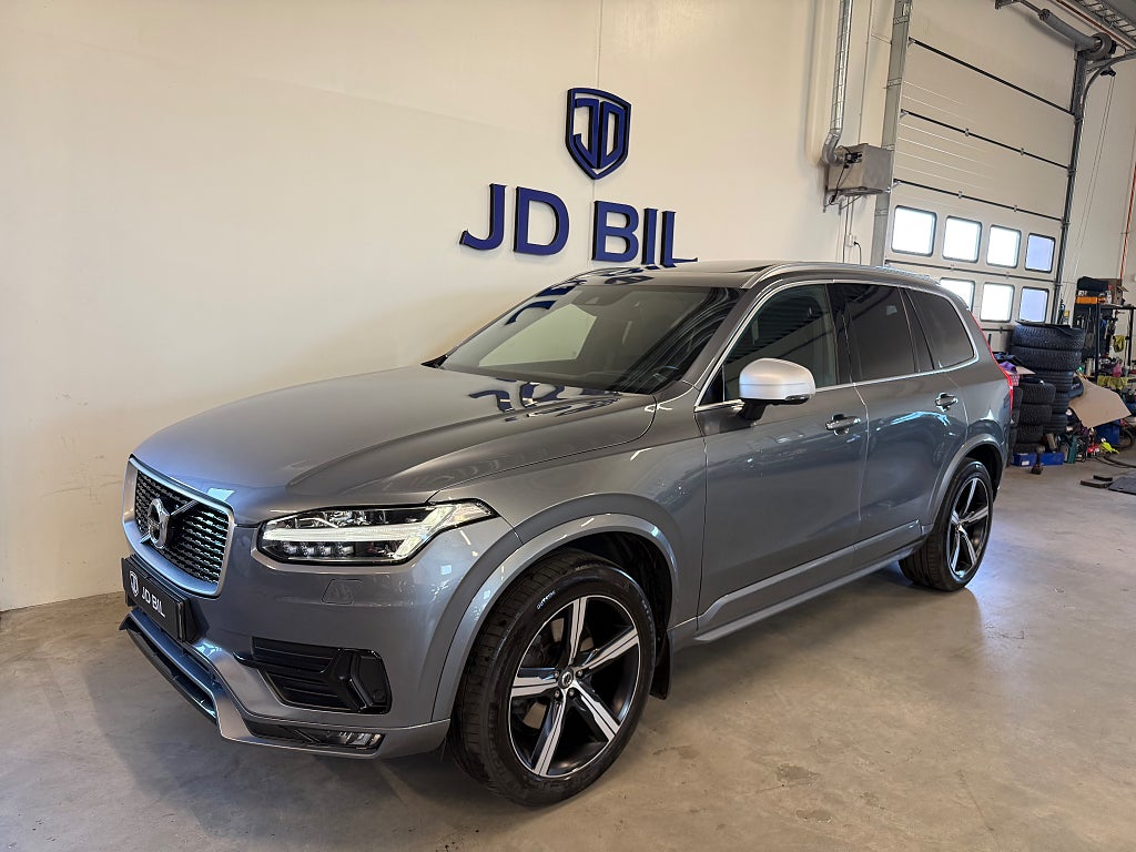 Volvo XC90 7-seater D5 AWD R-Design HUD Pano Drag 360kamera 235hk
