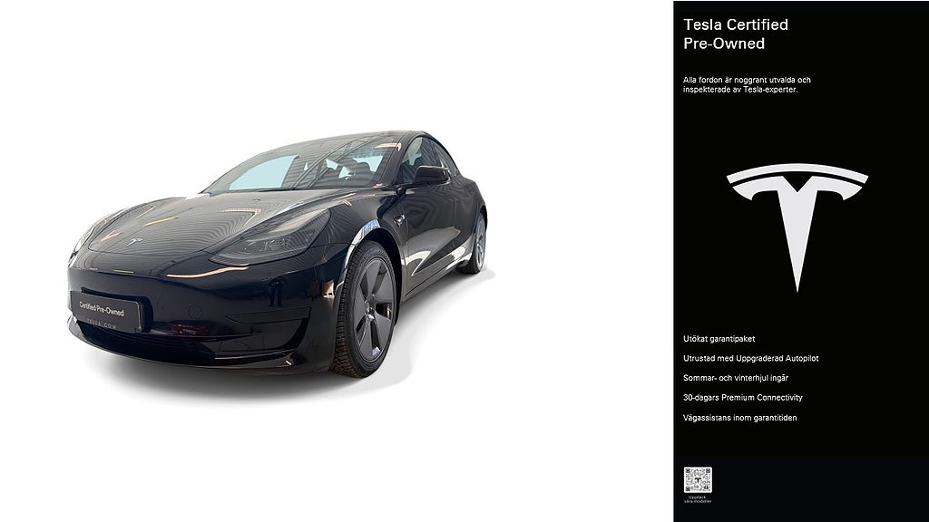 Tesla Model 3 Standard Range Certified Pre-Owned 3,84% ränta
