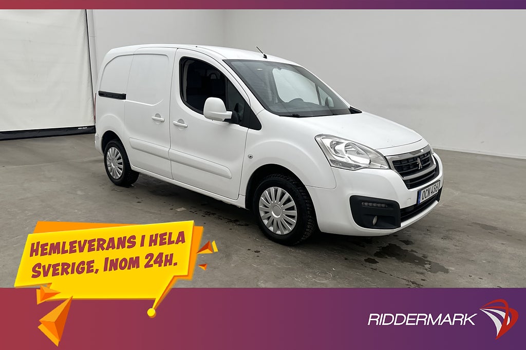 Peugeot Partner 1.6 99hk Ny-Kamrem PDC Drag Farthållare Moms
