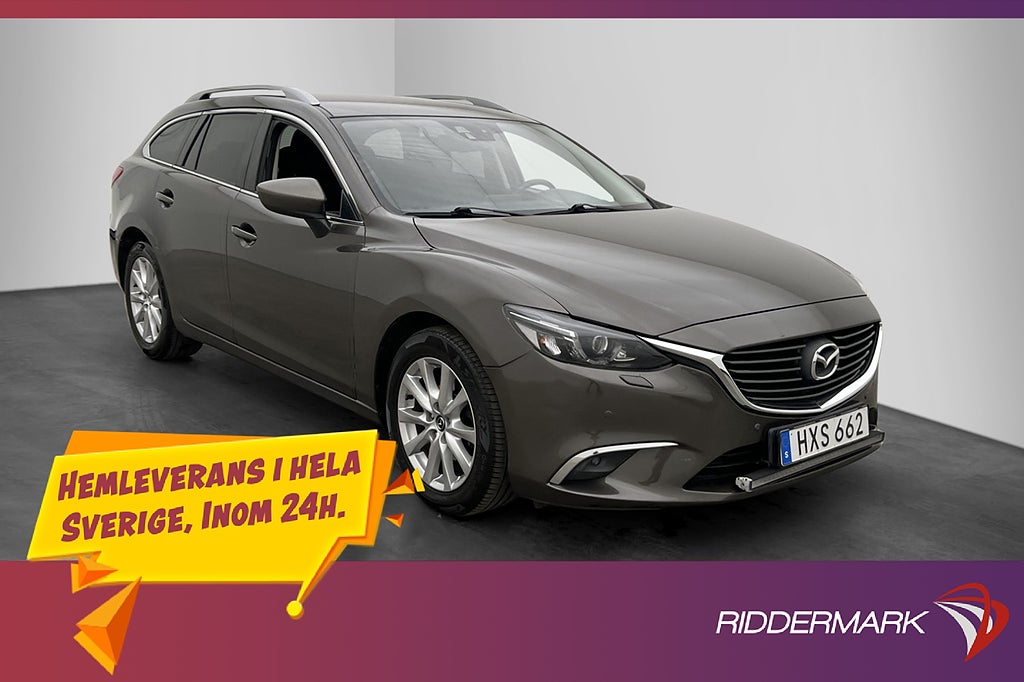 Mazda 6 Wagon AWD 150hk Vision Sensorer Farthållare Drag