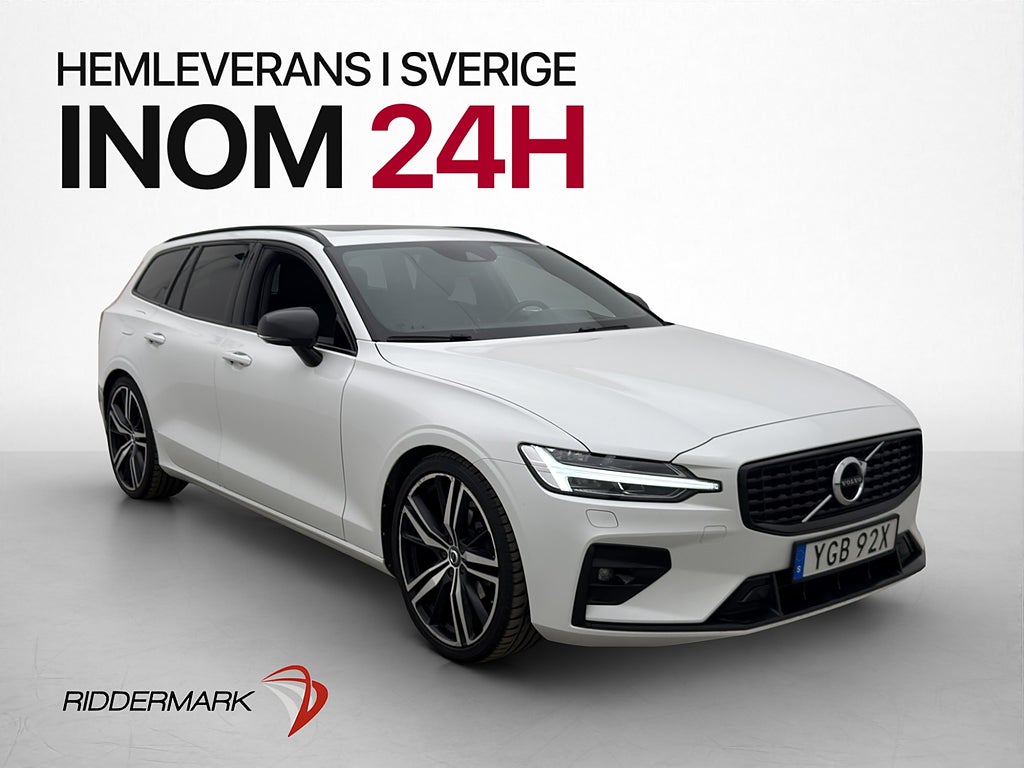 Volvo V60 B4 R-Design Pano H/K HUD VOC Värm Kamera Drag MOMS