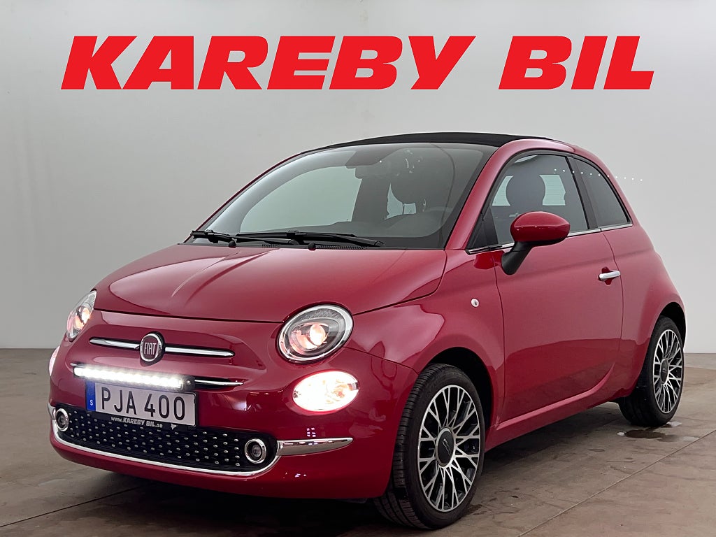 Fiat 500C Hybrid | Dragkrok, 16", Navigation, Backsensorer