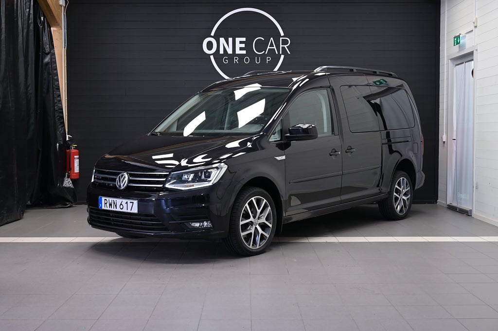 Volkswagen Caddy Maxi Life 2.0 TDI 4Motion 7-sits Nyserv Adaptiv Drag