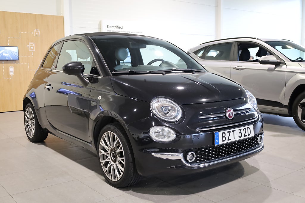 Fiat 500C 1.2 CAB AUT Lounge PDC Blåtand K-rems bytt 2021