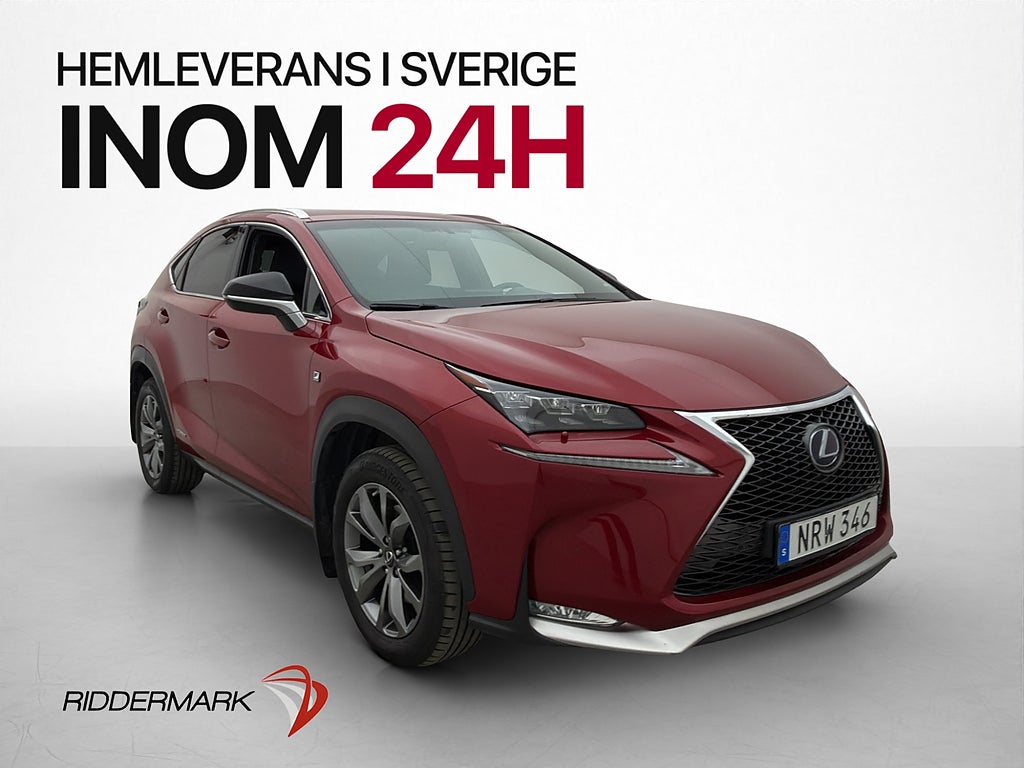Lexus NX 300h AWD F-Sport Kamera Rattvärme Skinn Adapt-Fart