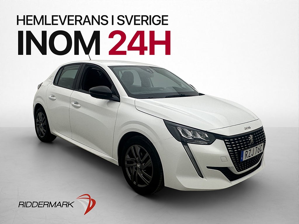 Peugeot 208 1.2 PureTech 75hk Active Apple CarPlay Sensorer