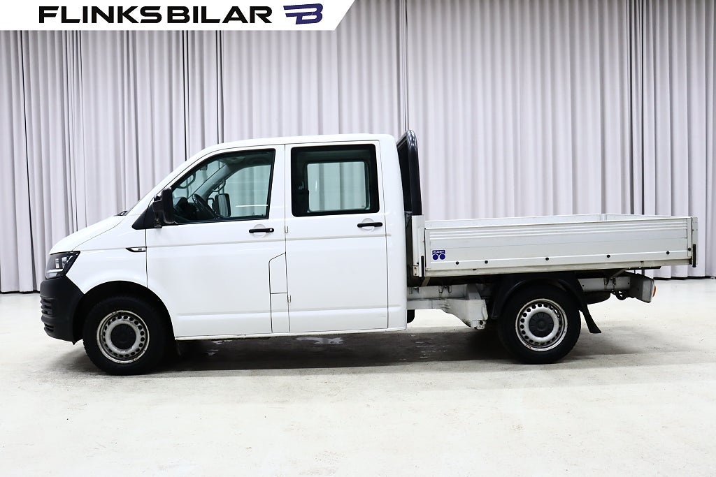 Volkswagen Transporter 2.0 TDI 102HK Dubbelhytt|Flak|Leasebar