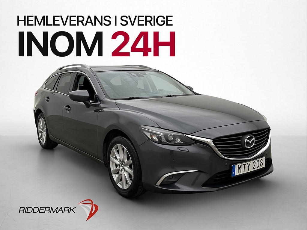 Mazda 6 2.2 SKYACTIV-D AWD 150hk Kamera Navi Drag Halvskinn