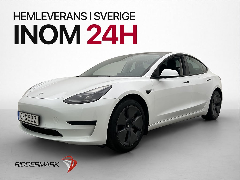 Tesla Model 3 Standard Range Plus Pano Kamera Värmepump