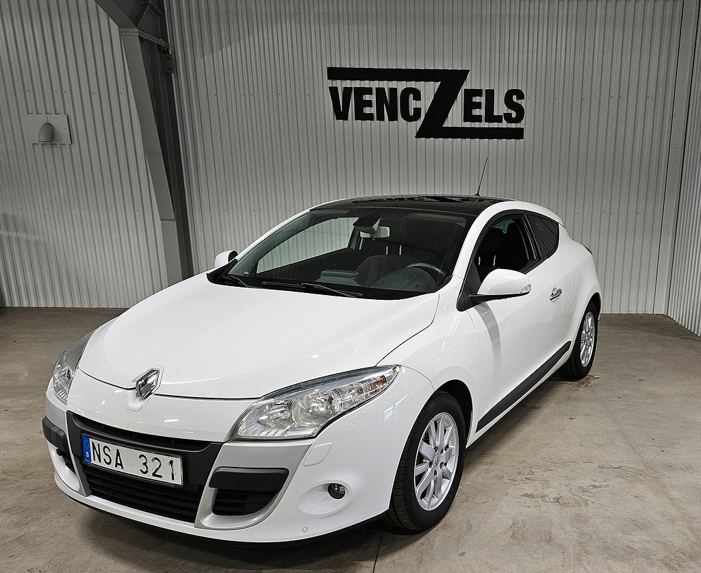 Renault Mégane Coupé 1.6i 110 hk GPS Pano Kamrem bytt  Fin