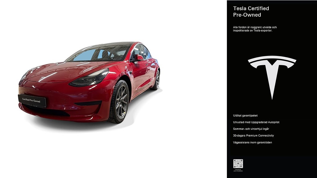 Tesla Model 3 Standard Range Plus Certified Pre-Owned 3,84% ränta