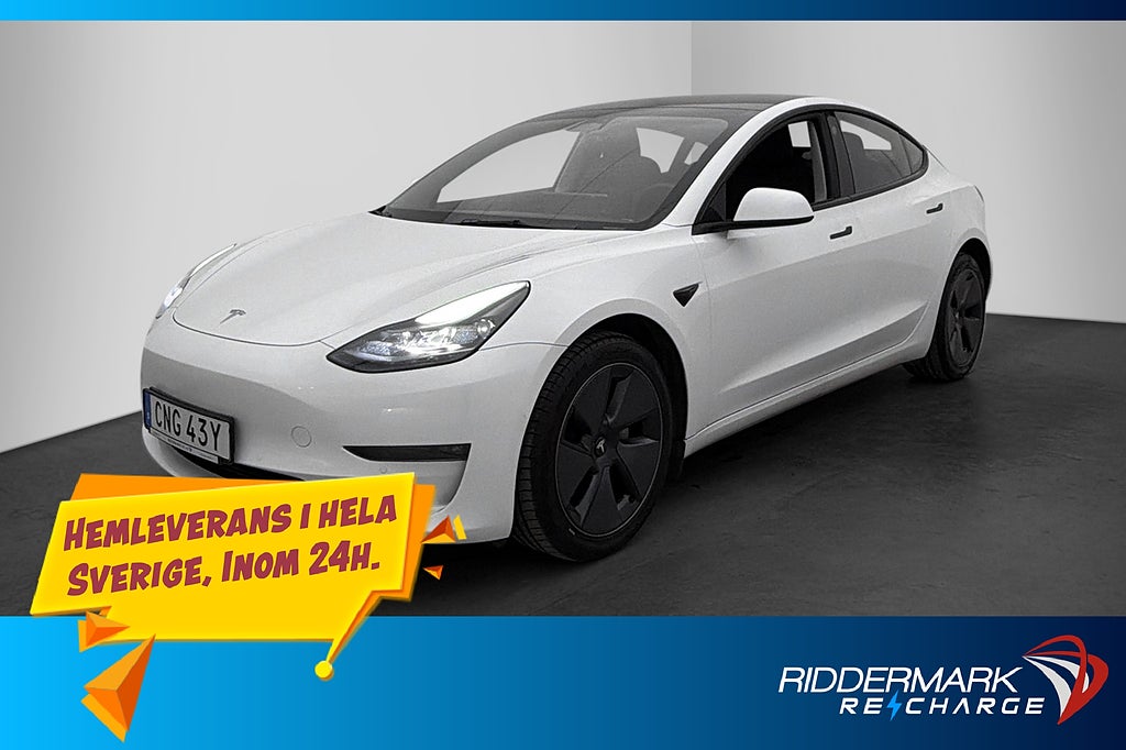 Tesla Model 3 Long Range AWD Autopilot Dragkrok Sv.Såld MOMS
