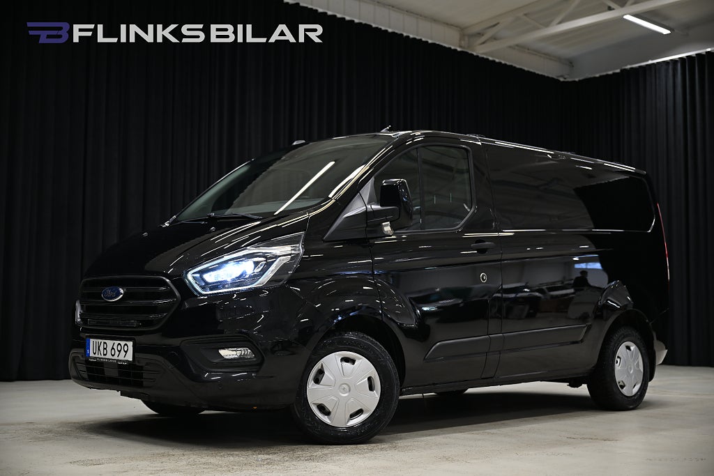 Ford transit Custom 130H L2|Automat|LED|Inredd|Drag|Värmare|Kambytt