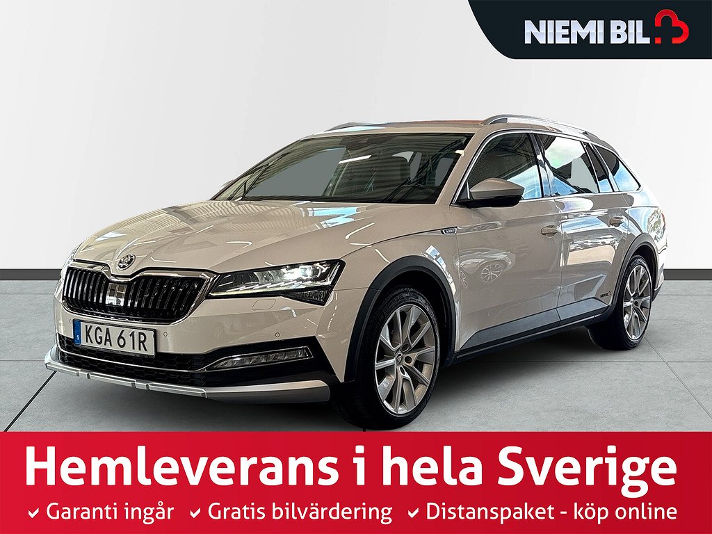 Skoda Superb Scout 2.0 TDI 4x4 S&V-hjul/Dvärm/Drag/Kamera