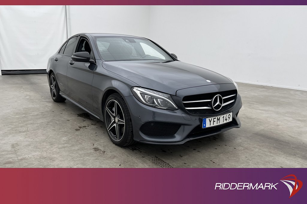 Mercedes-Benz C 250 d 4M 204hk AMG Kamera Drag Skinn Välserv