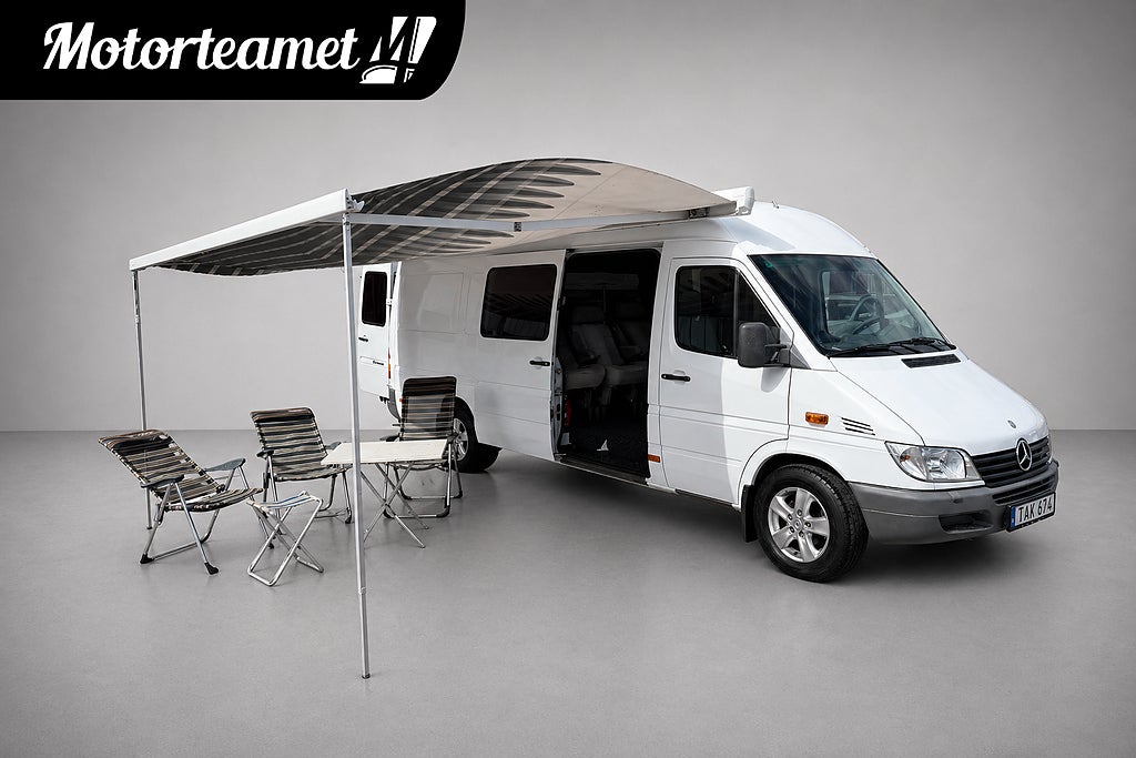 Mercedes-Benz Sprinter 316 Aut Racebuss 5-Sits Säng Markis Verktyg SE ANNONS