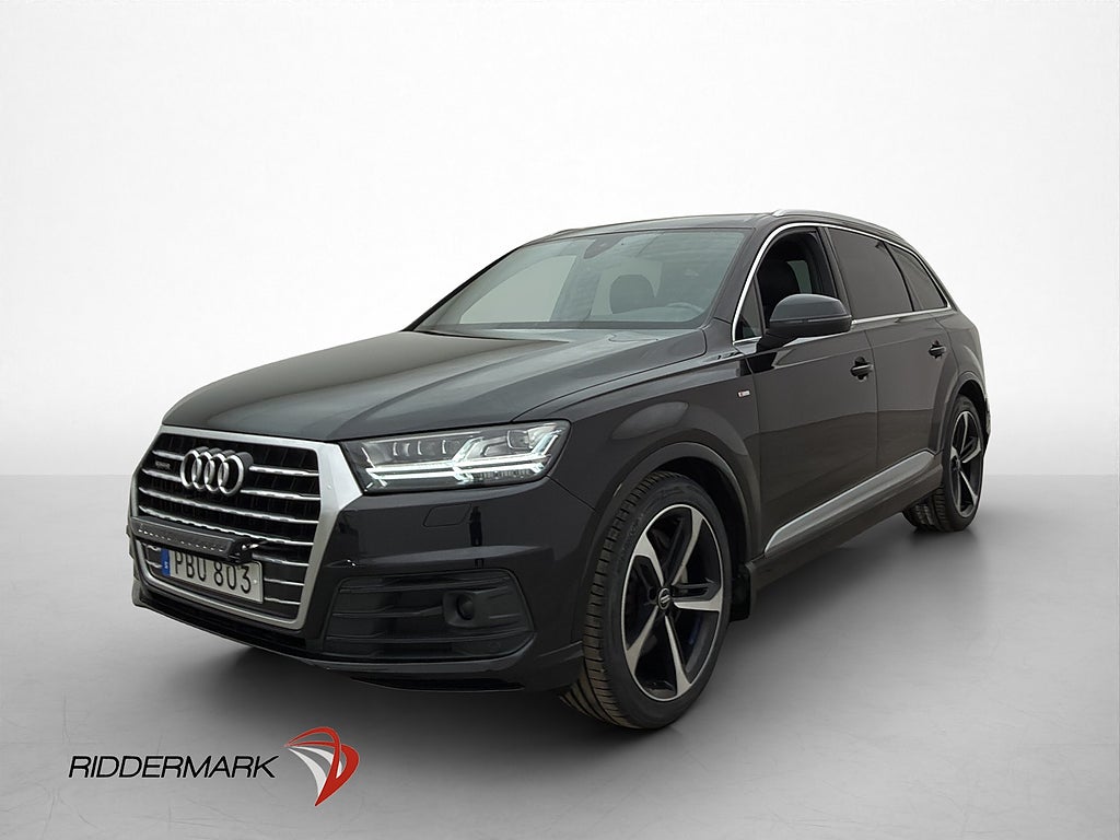 Audi Q7 3.0 TDI Q 7-Sits S Line Cockpit Pano Skinn BOSE 272h