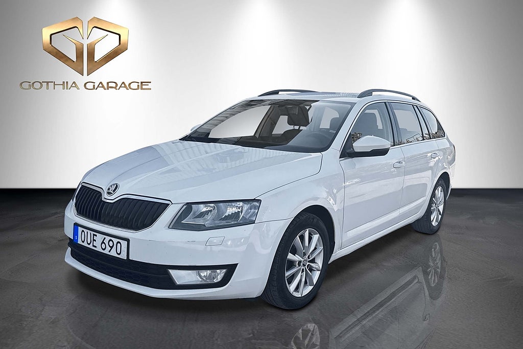 Skoda Octavia Kombi 1.6 TDI|Automat|Kamrem-Bytt|Ny-Serv&Besikt|Drag|