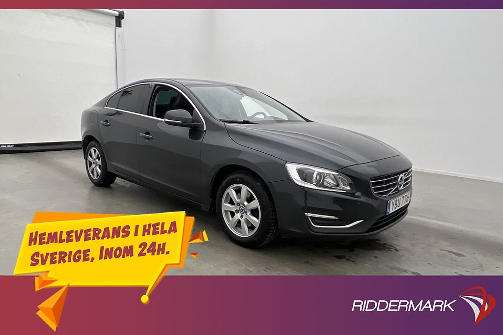 Volvo S60 D3 150hk Momentum Halvskinn P-Sensorer Drag