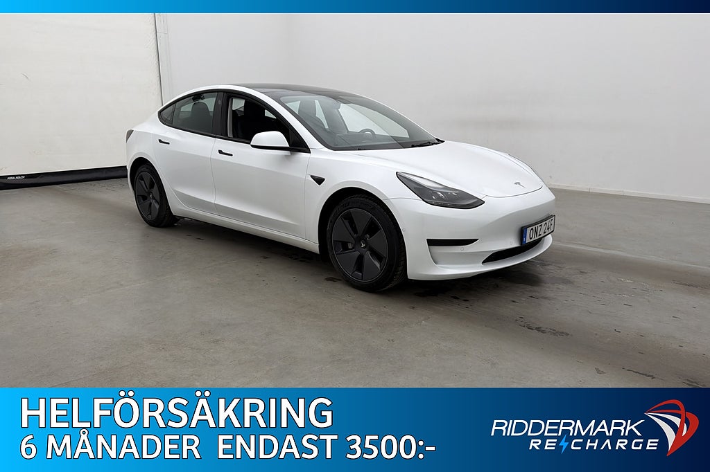 Tesla Model 3 Standard Range Sv-Såld MOMS AutoPilot Panorama