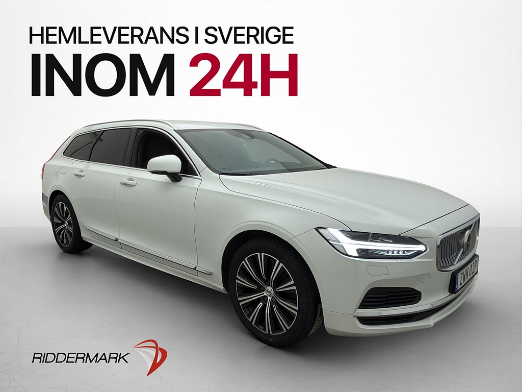 Volvo V90 Recharge T6 AWD H/K Värmare Kamera Skinn Drag