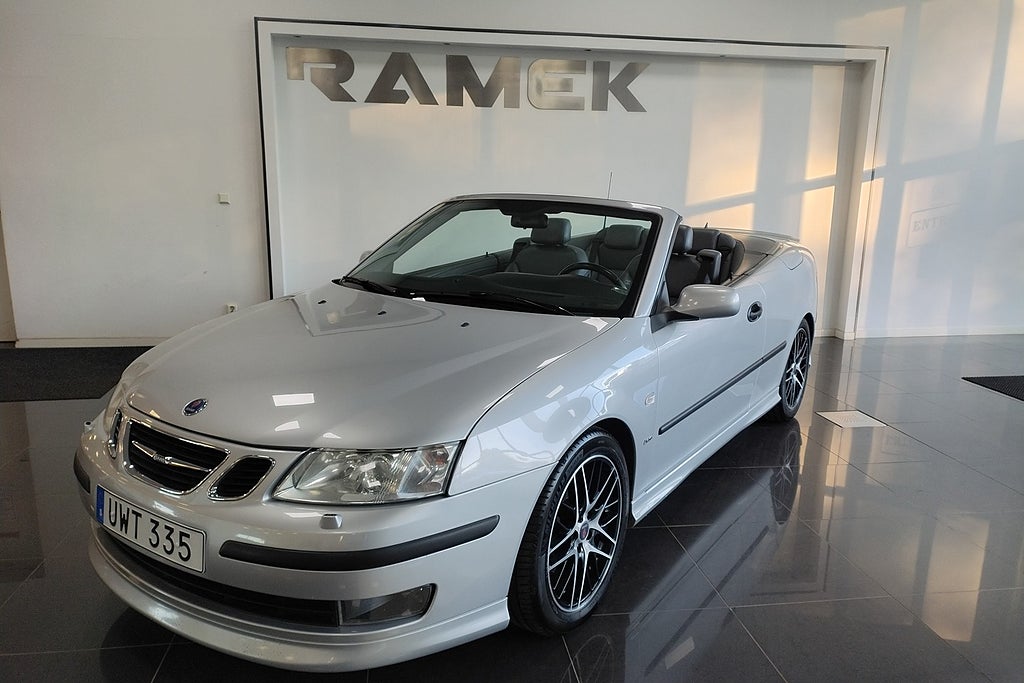Saab 9-3 Cabriolet 2.0 T Aero Automat Sv-såld Välvårdad