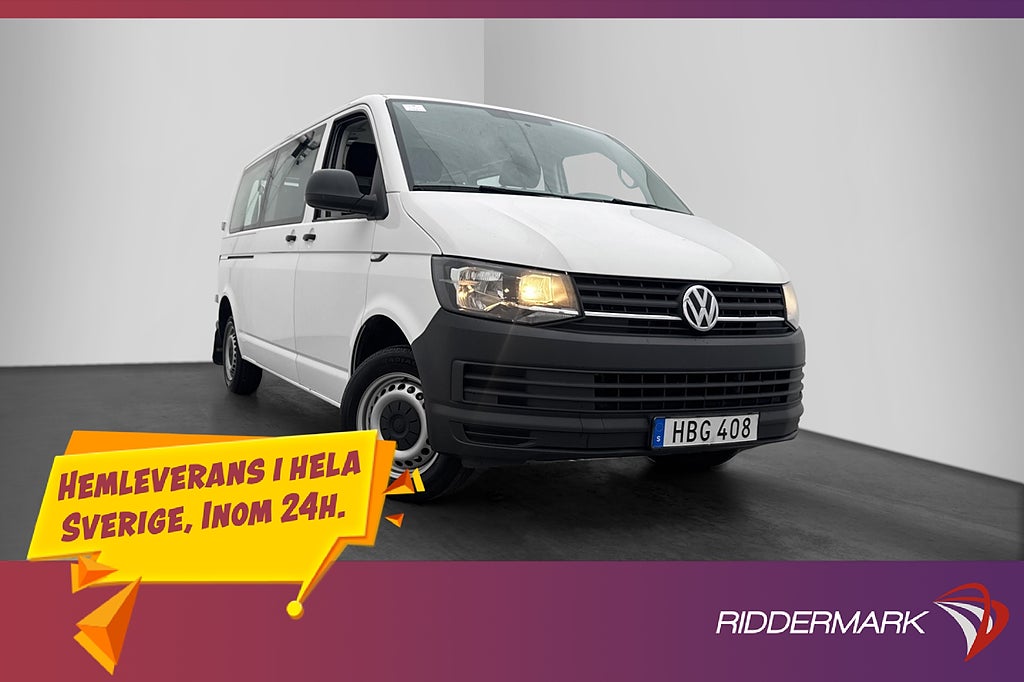 Volkswagen Transporter Kombi Lång 2.0TDI PDC 9-Sits Moms