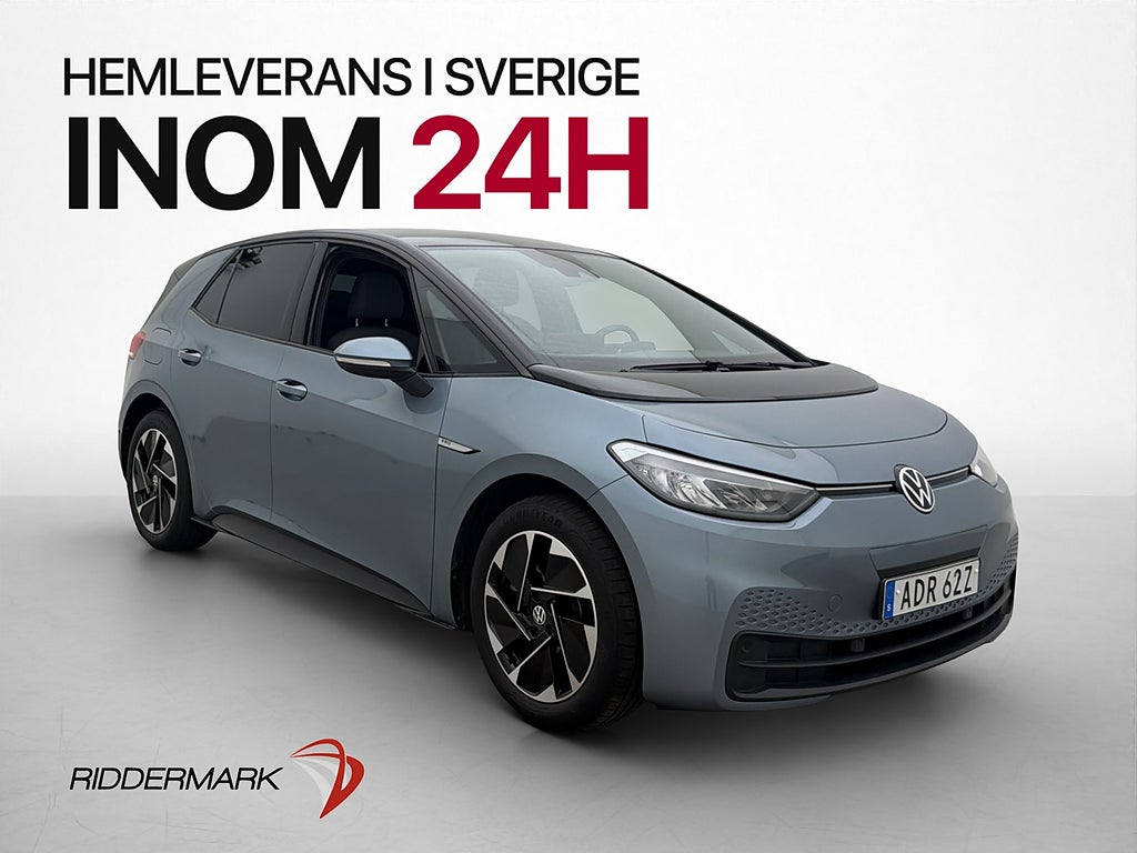 Volkswagen ID.3 Pro Performanc 204hk Rattvärme Navi CarPlay