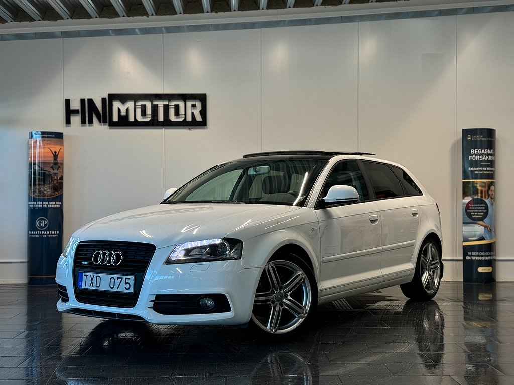 Audi A3 Sportback 1.8 Quattro S Line 160hk  NY BESS |PANO|NyServ|