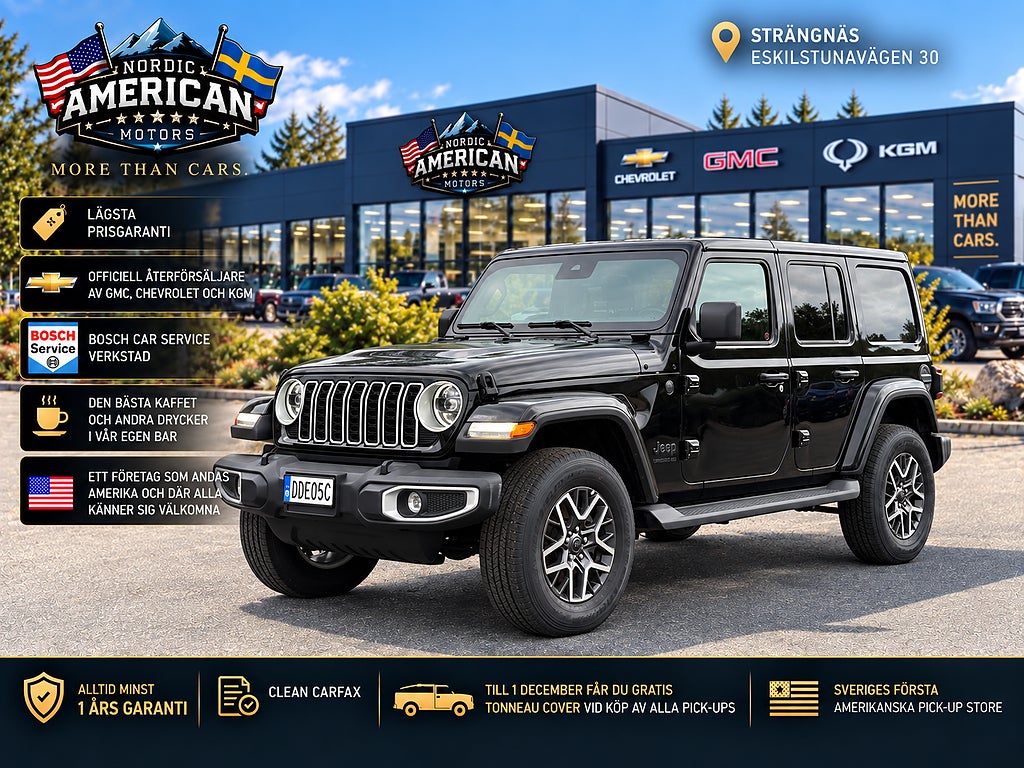 Jeep Wrangler 3.6 V6 Sahara Unlimited - I LAGER -Adaptiv -Offroad -NY