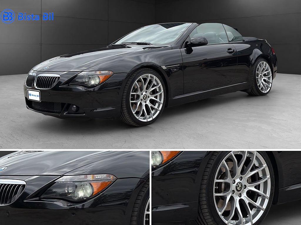BMW 650I V8 CAB / 6900 MIL / FULLSERVAD / PDC / SPORTAVGAS 367Hk