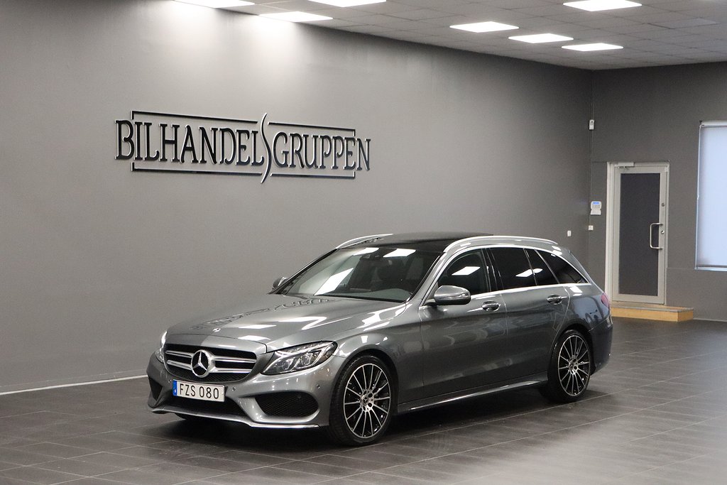 Mercedes-Benz C 220 T d 9G-Tronic AMG Panorama Drag  2 Ägare