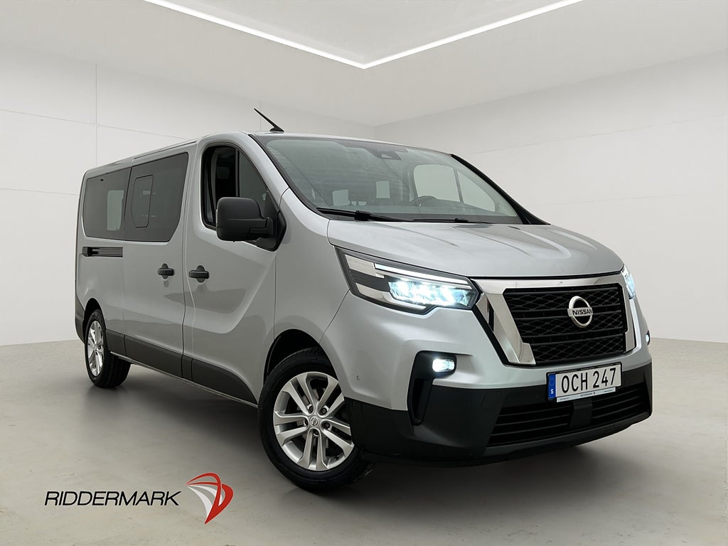 Nissan Primastar Kombi Lång 9-Sits Drag Kamera CARPLAY Moms